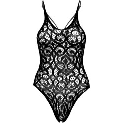 Leg Avenue - Teddy En Dentelle Sans Coutures - Noir